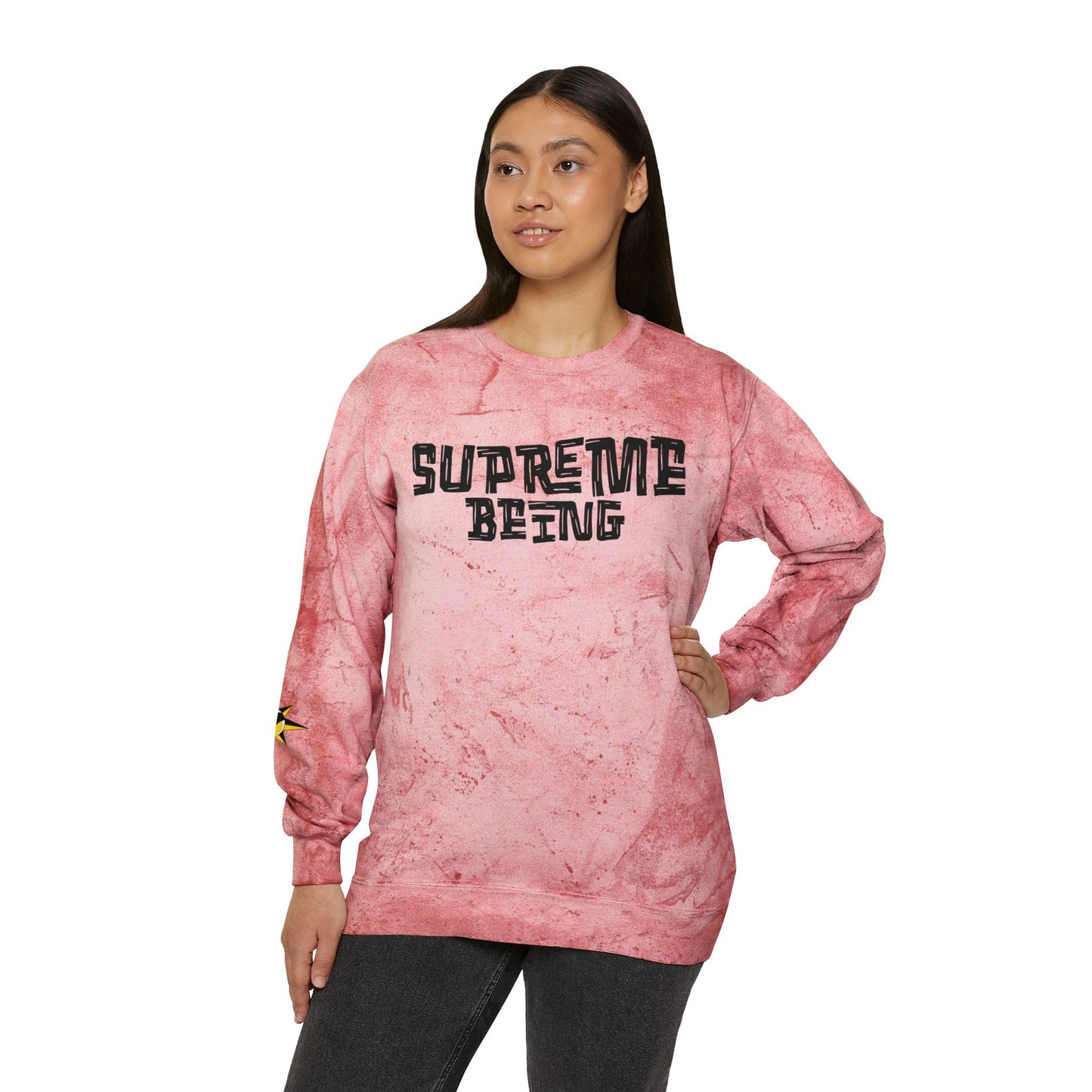 Supreme Being Color Blast Universal Crewneck Sweatshirt
