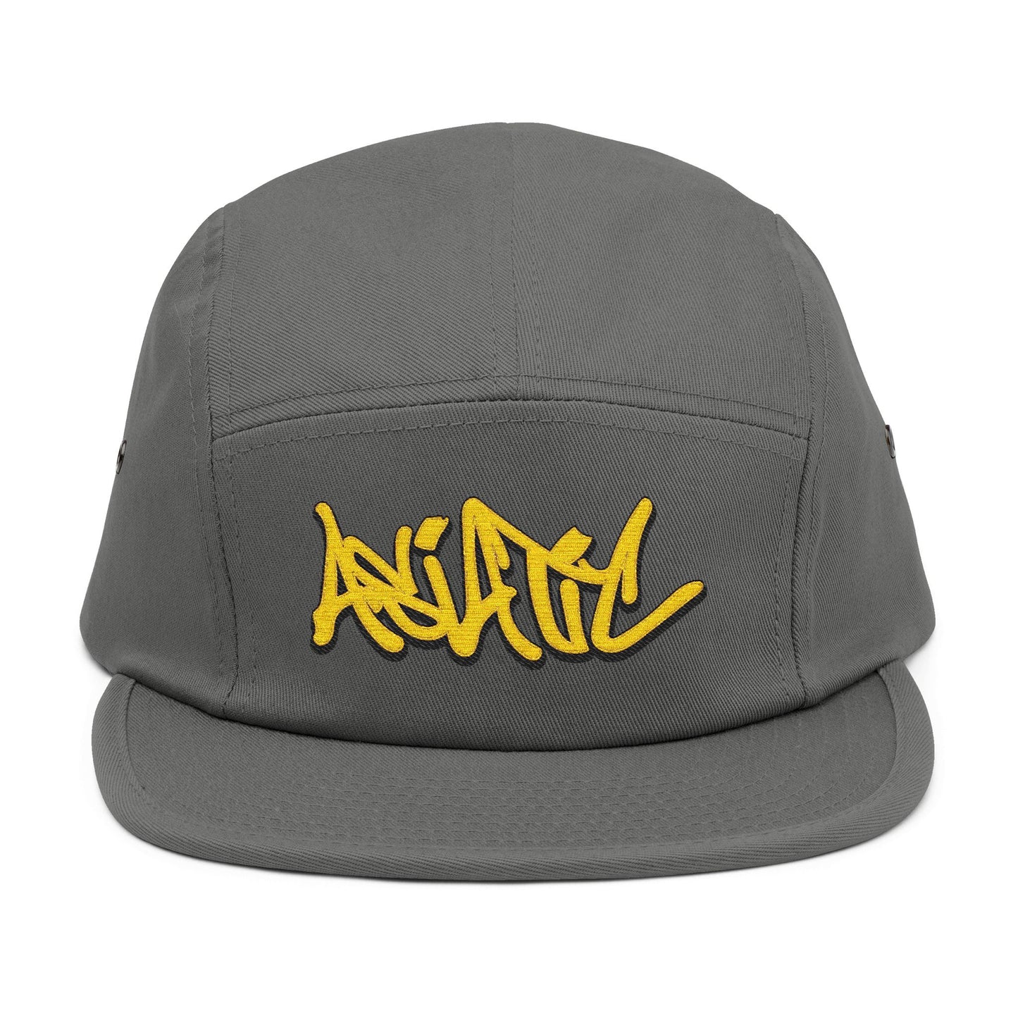 "ASIATIC" Original Graffiti design 5 Panel hat (hand drawn handstyle by HERU ONE)