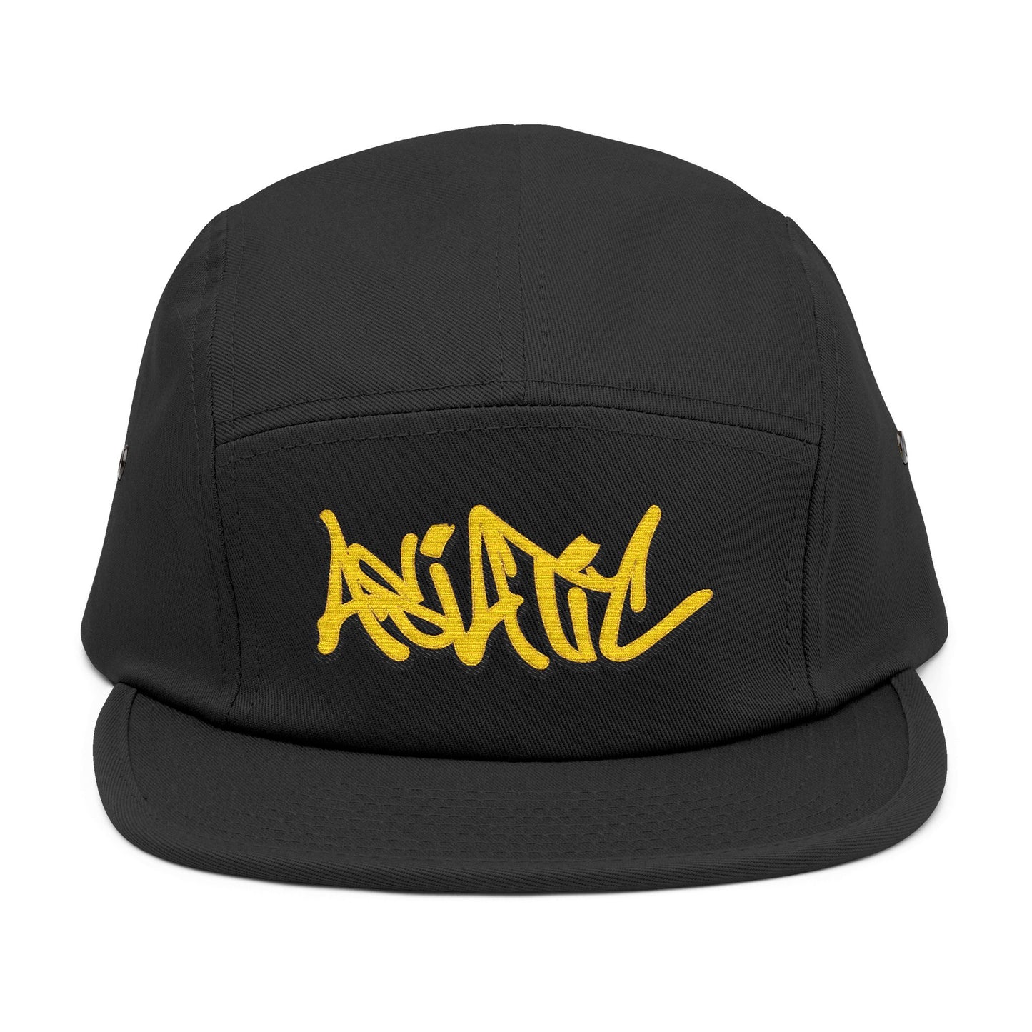 "ASIATIC" Original Graffiti design 5 Panel hat (hand drawn handstyle by HERU ONE)