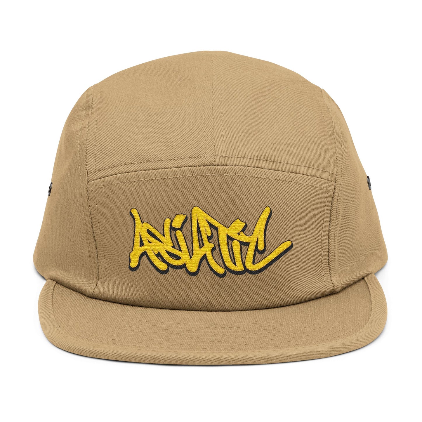 "ASIATIC" Original Graffiti design 5 Panel hat (hand drawn handstyle by HERU ONE)