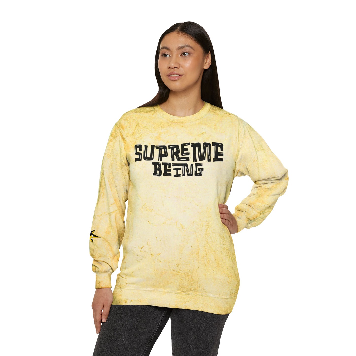 Supreme Being Color Blast Universal Crewneck Sweatshirt