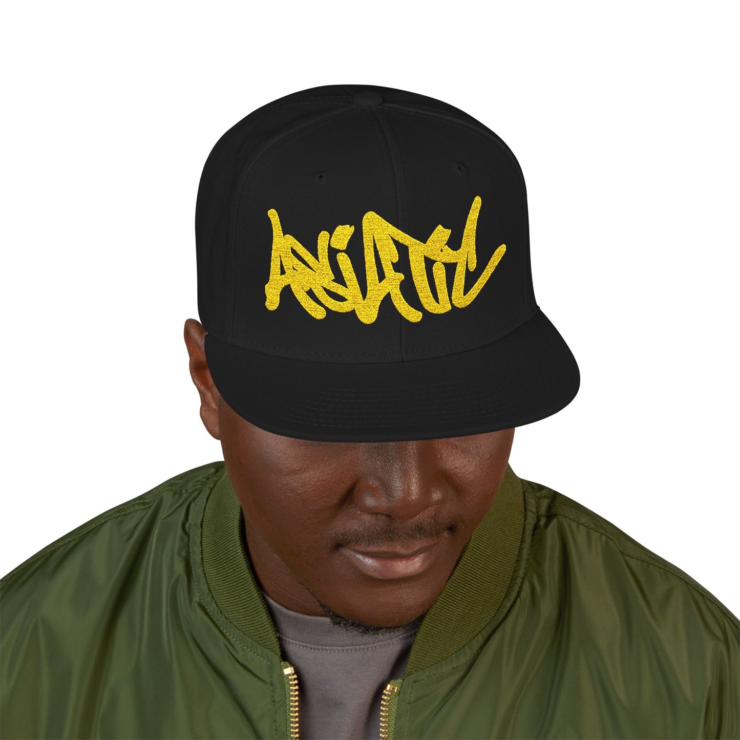 ASIATIC Embroidered Snapback Hat, Casual Cap, Streetwear Accessory, Gift for Him/Her, Summer Fashion Must-Have