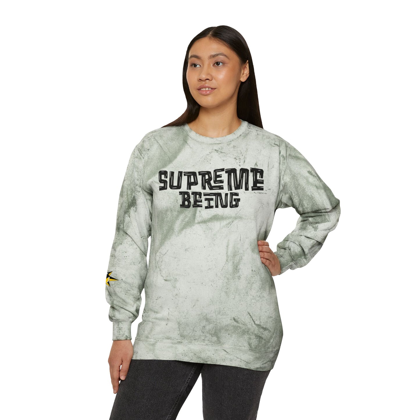 Supreme Being Color Blast Universal Crewneck Sweatshirt