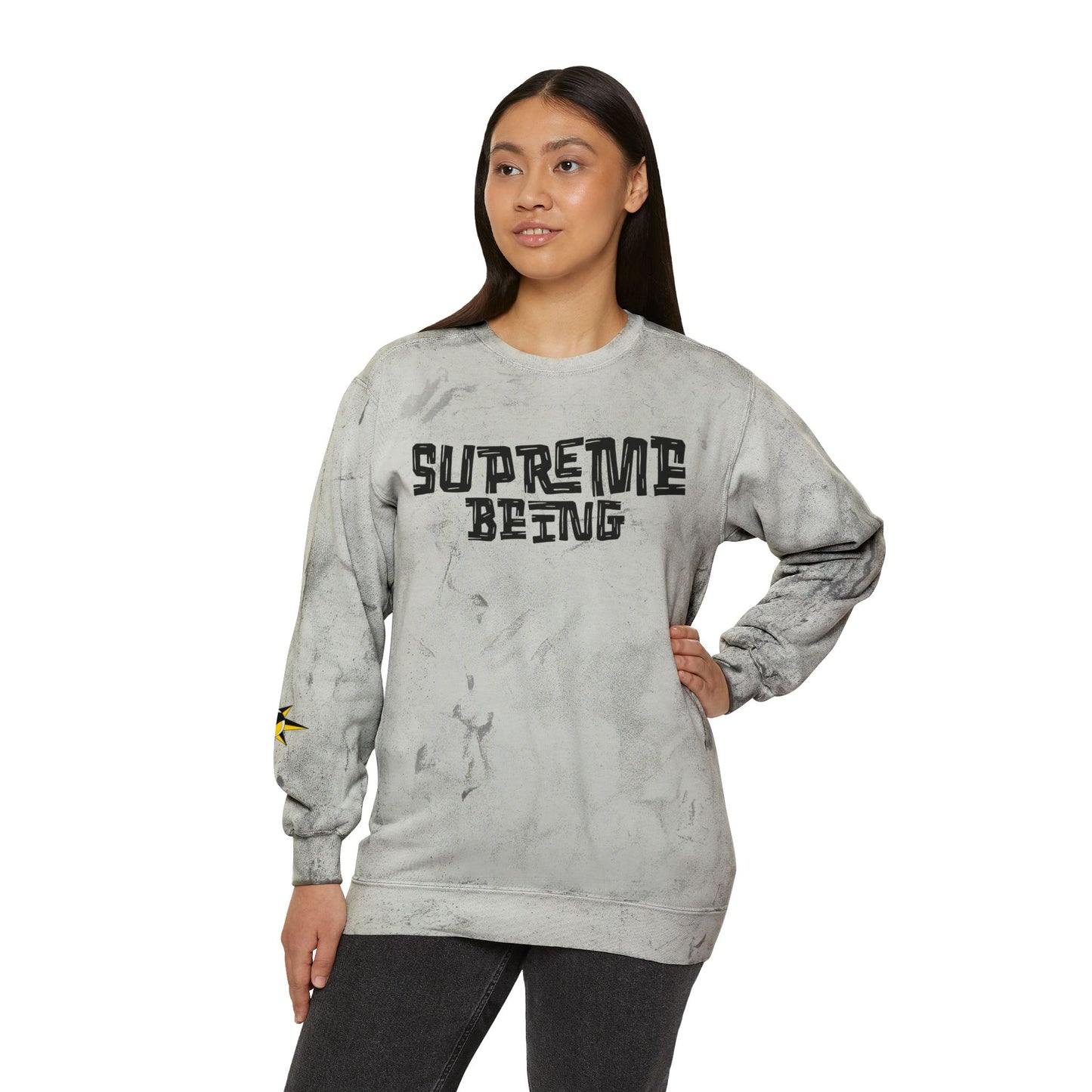 Supreme Being Color Blast Universal Crewneck Sweatshirt