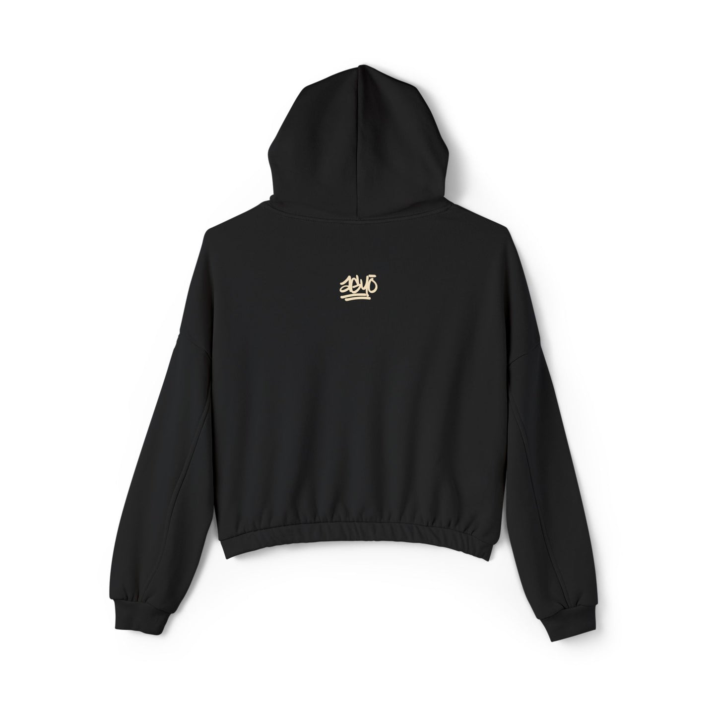 SAND PRINT HIS EARTH Women's Cinched Bottom Hoodie