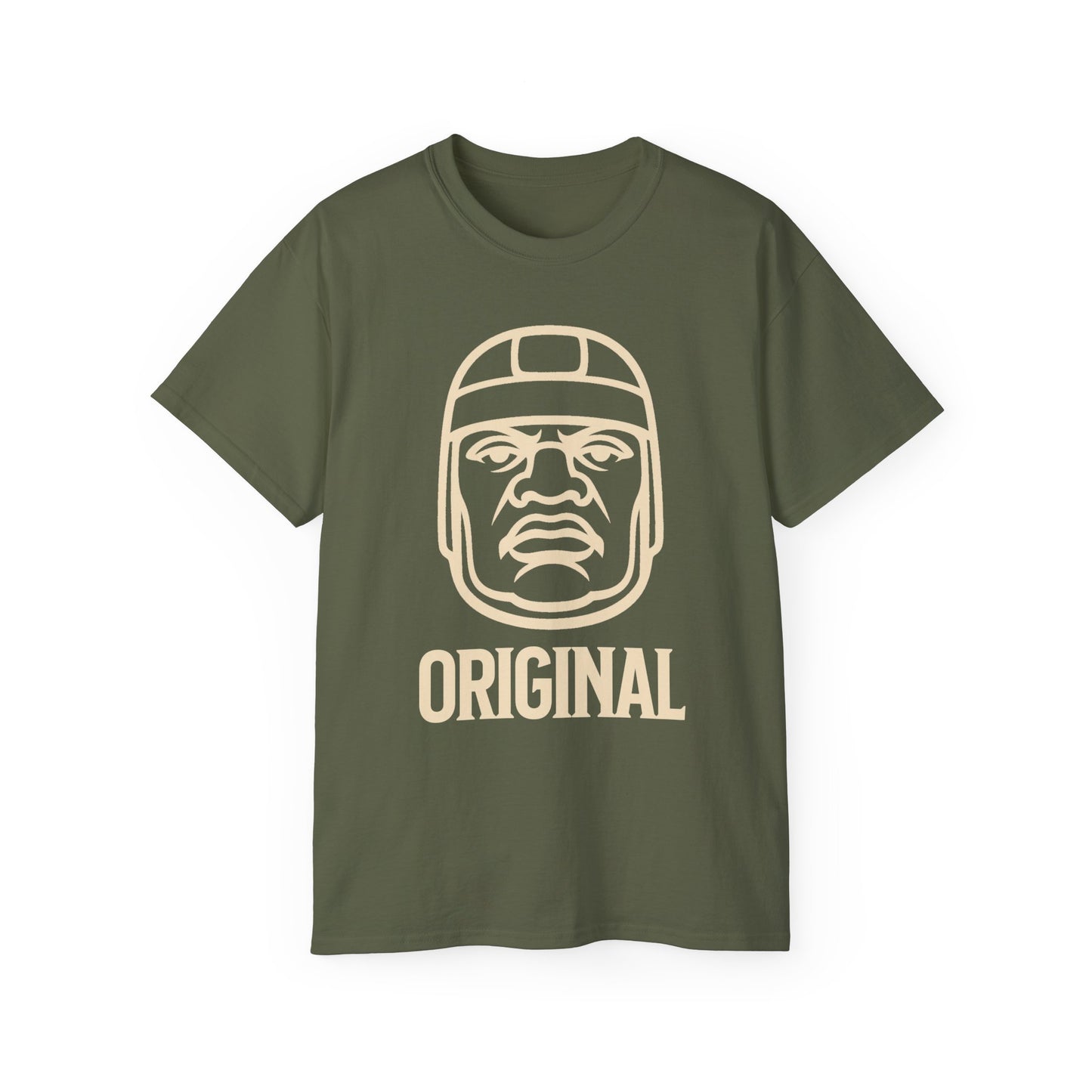 "OG OLMEC" (ORIGINAL) Tee Shirt (cream print design)