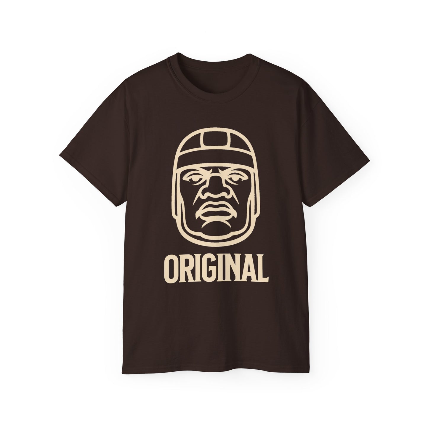 "OG OLMEC" (ORIGINAL) Tee Shirt (cream print design)