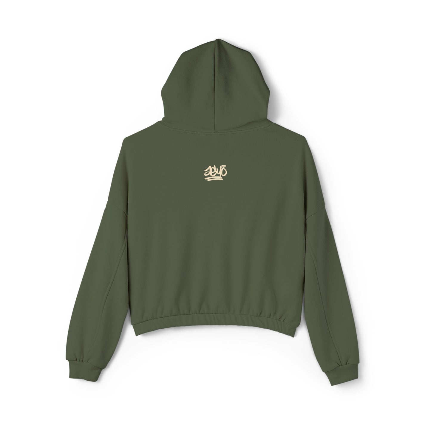 SAND PRINT HIS EARTH Women's Cinched Bottom Hoodie