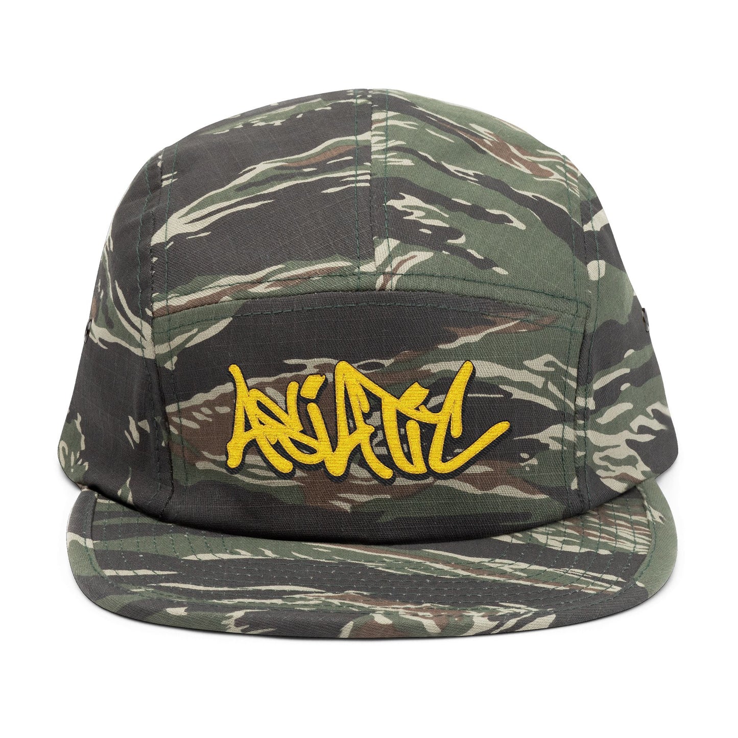 "ASIATIC" Original Graffiti design 5 Panel hat (hand drawn handstyle by HERU ONE)