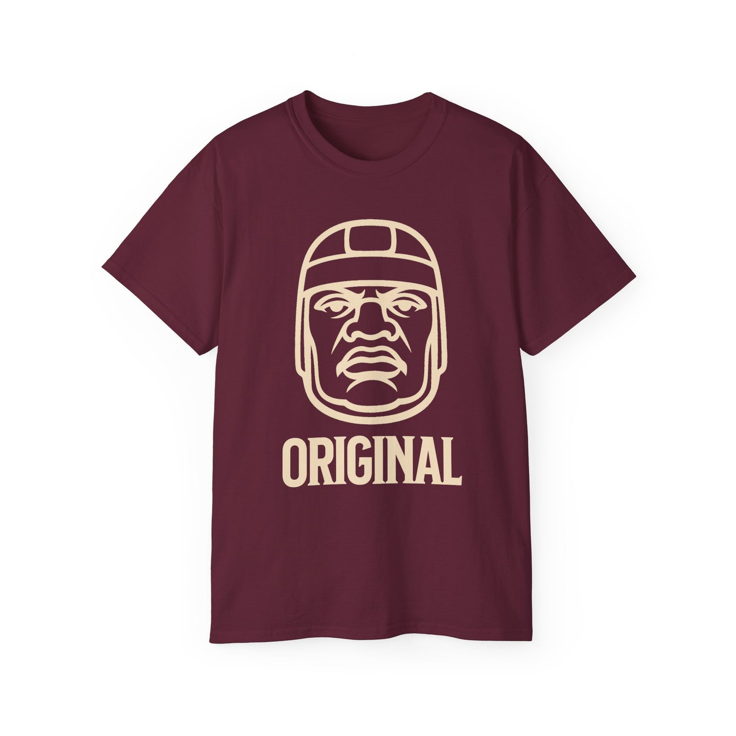 "OG OLMEC" (ORIGINAL) Tee Shirt (cream print design)